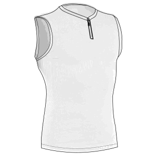 Fashion sewing patterns for MEN T-Shirts Tank slim fit 9573